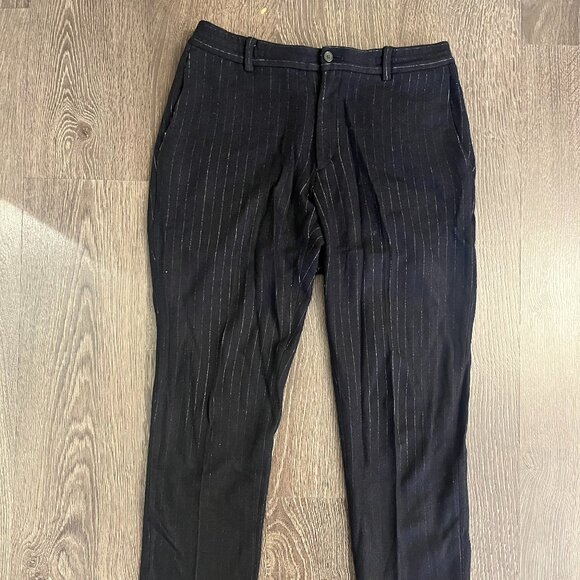Plac Flannel Navy Pinstripe Pant - Picture 1 of 4
